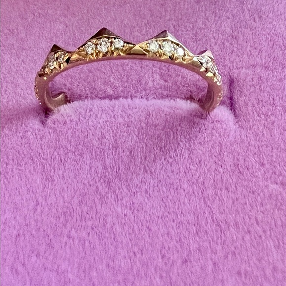 Jade Trau Clara diamond band Ring - 18K yellow gold - Picture 3 of 15
